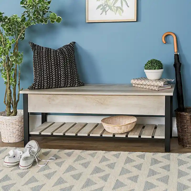 Lift-top Storage Bench