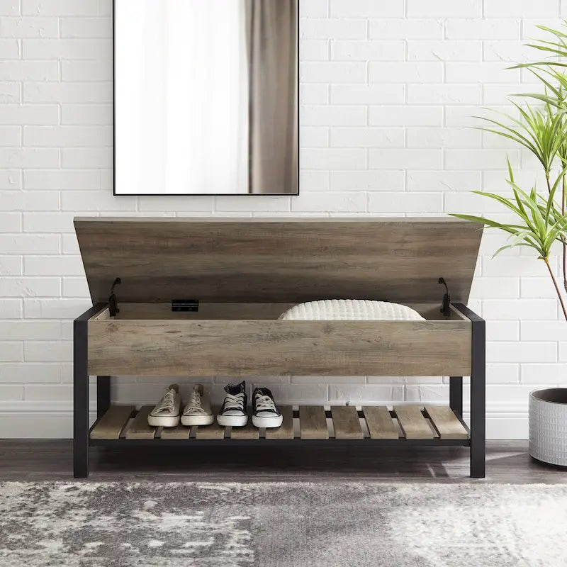 Lift-top Storage Bench