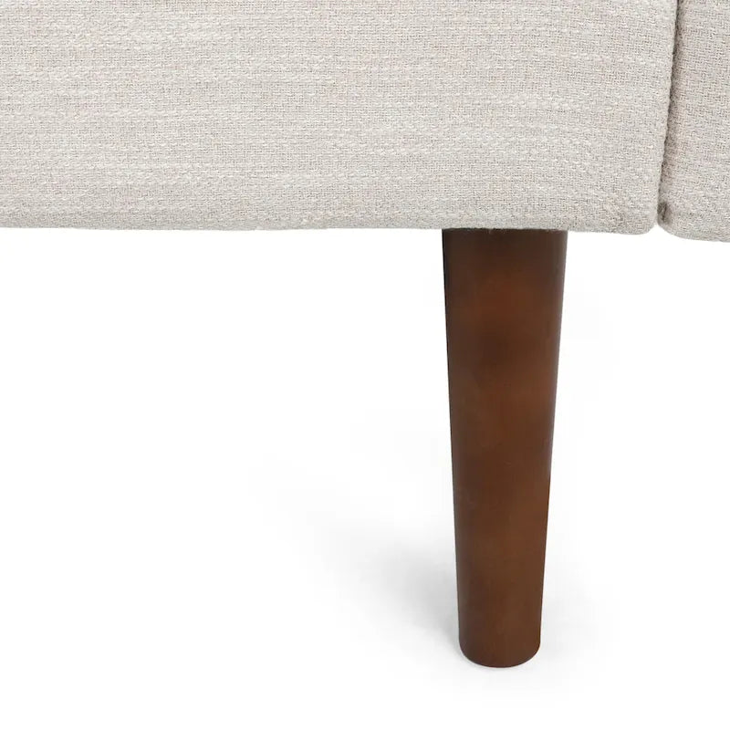 Modern 76.5 3-Seater Sofa with Birchwood Legs and Pillows