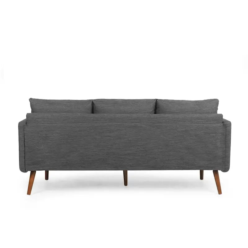 Modern 76.5 3-Seater Sofa with Birchwood Legs and Pillows