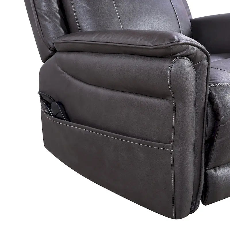 Fauteuil inclinable, pivotant et berçant Soft Power avec chauffage et massage, accoudoirs rembourrés, pour salons