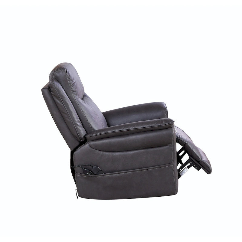 Fauteuil inclinable, pivotant et berçant Soft Power avec chauffage et massage, accoudoirs rembourrés, pour salons