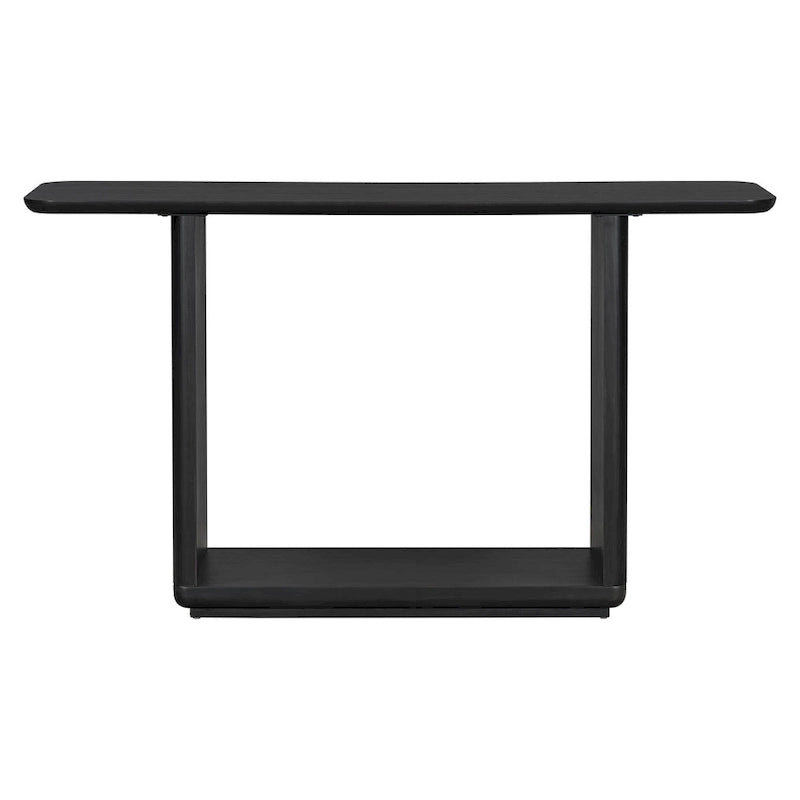 Console Table with Curved Corners and U-Base Design