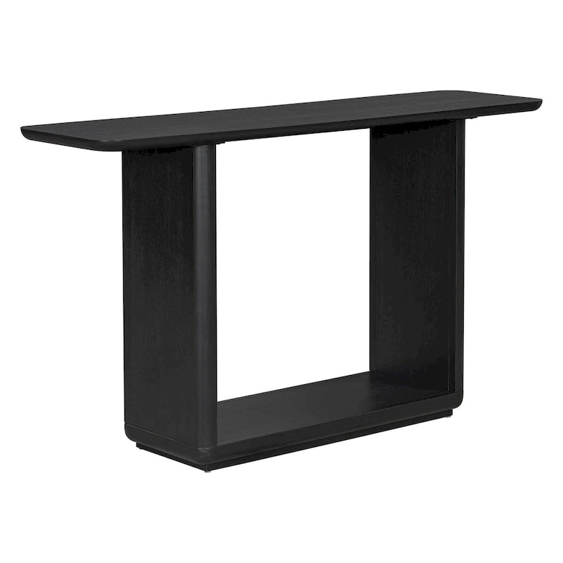 Console Table with Curved Corners and U-Base Design