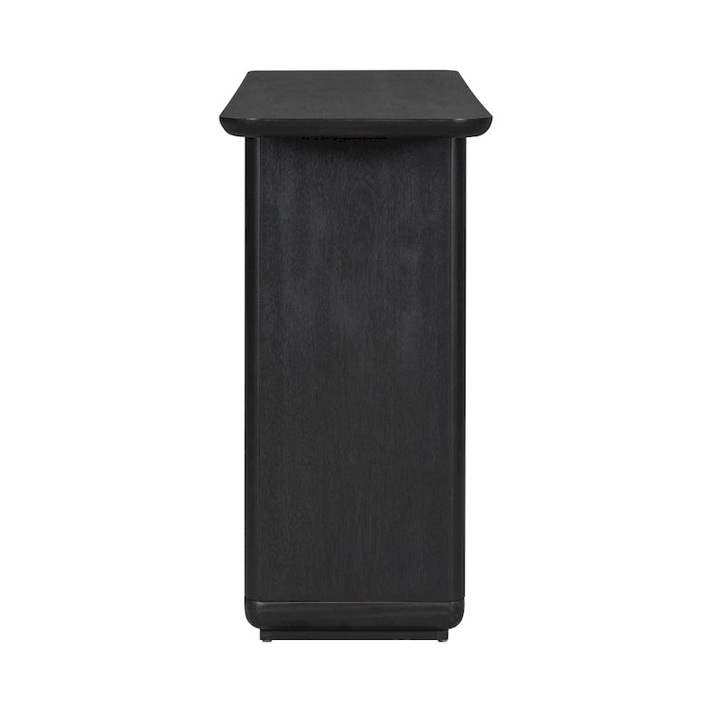 Console Table with Curved Corners and U-Base Design