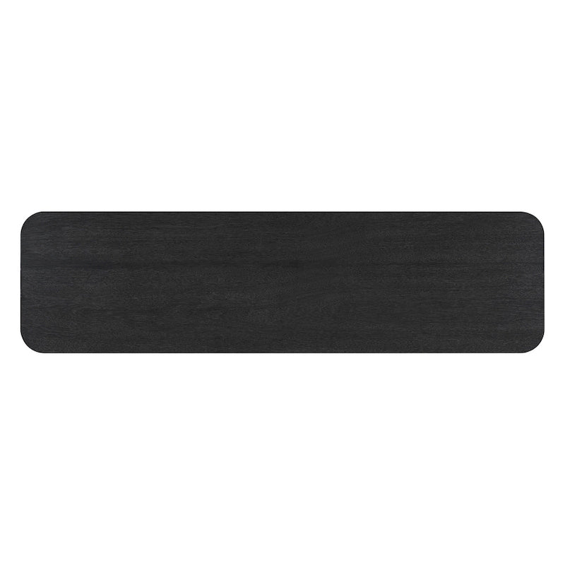 Console Table with Curved Corners and U-Base Design