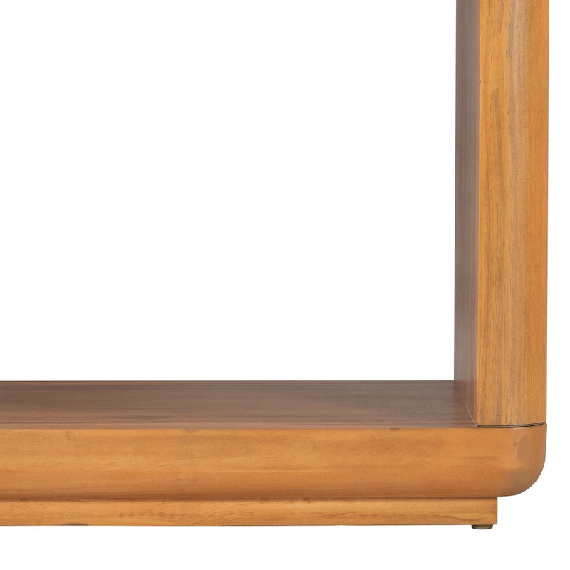 Console Table with Curved Corners and U-Base Design