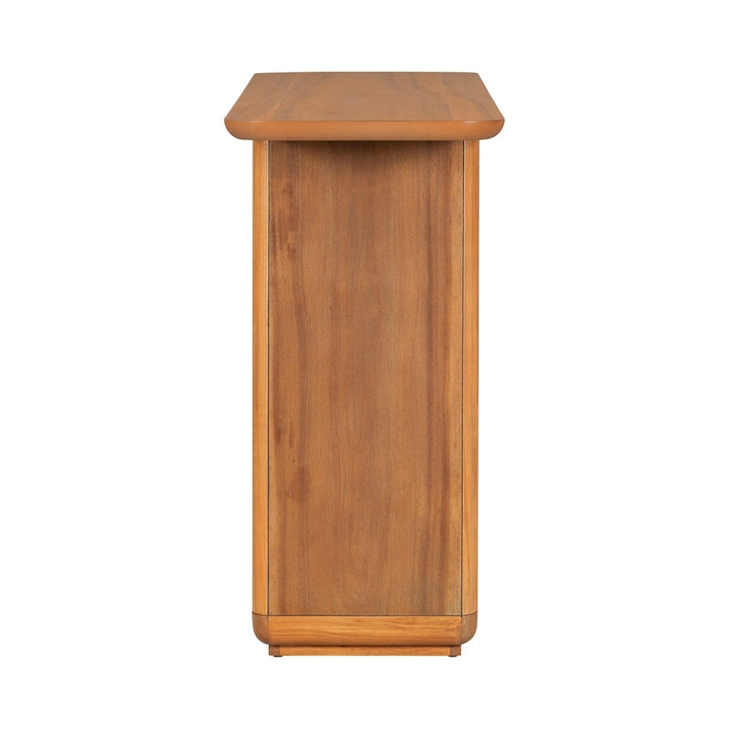 Console Table with Curved Corners and U-Base Design