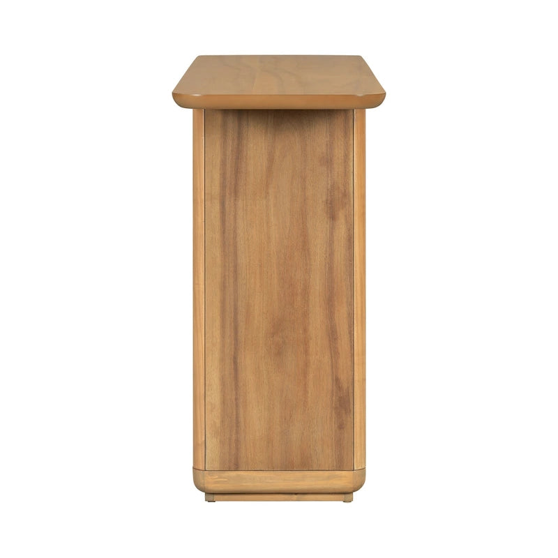 Console Table with Curved Corners and U-Base Design