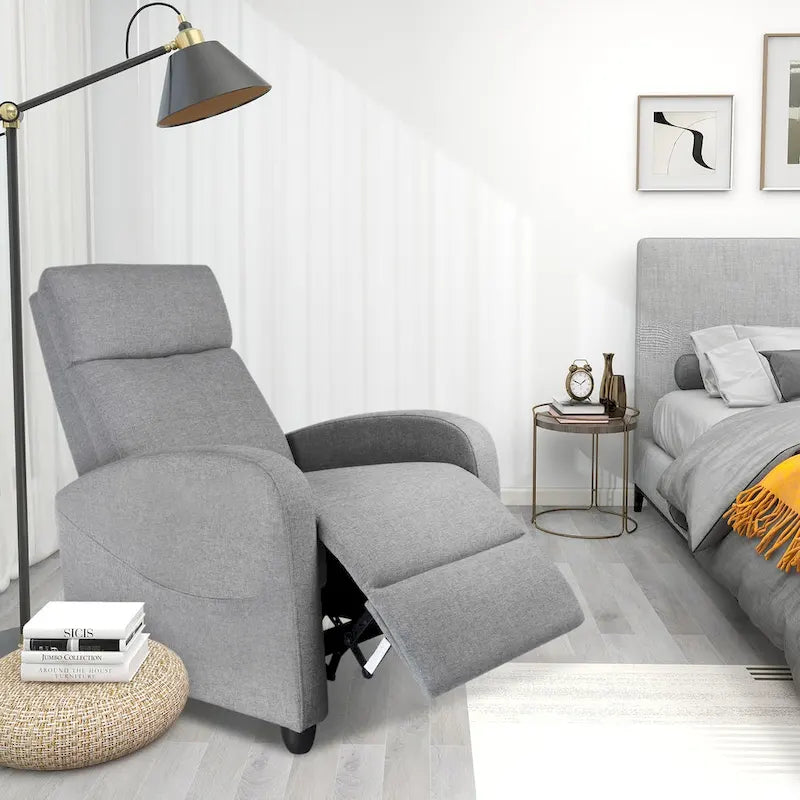 Fauteuil inclinable réglable avec 8 modes de massage et soutien lombaire pour la relaxation et le home cinéma
