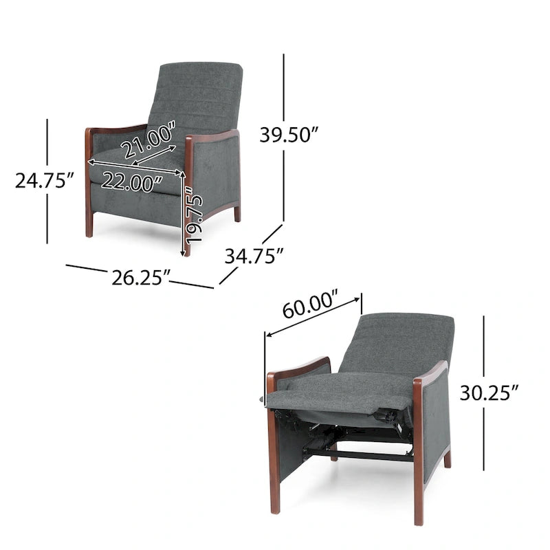 Channel Stitch Pushback Recliner