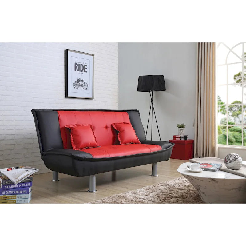 Faux Leather Sofa Bed