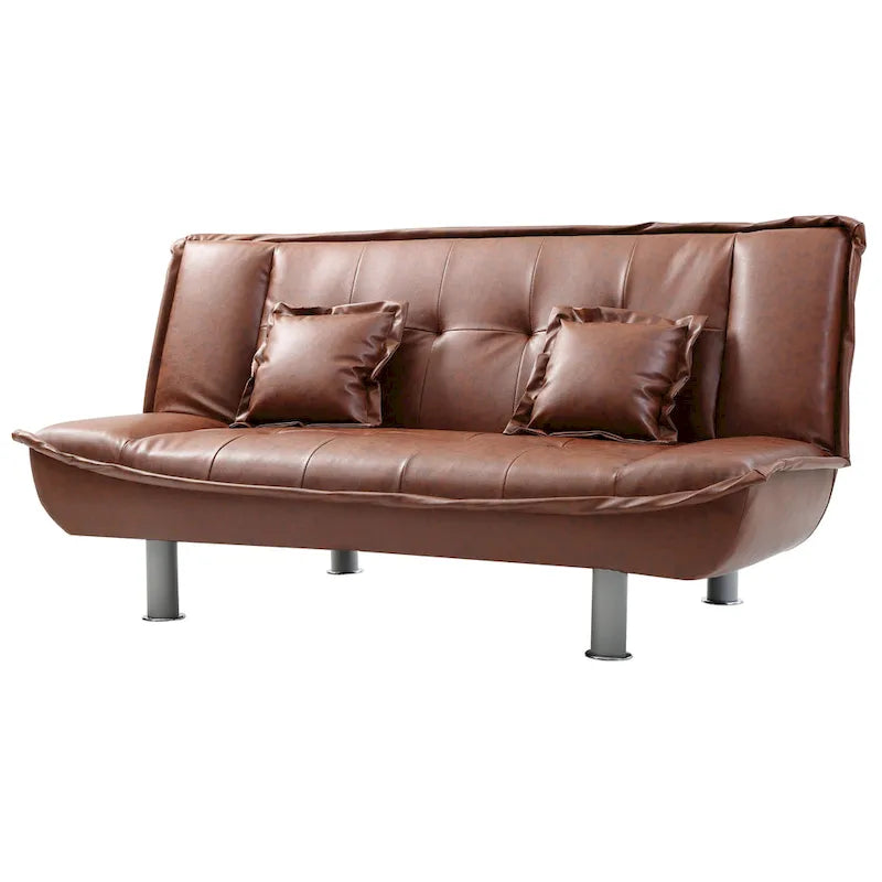 Faux Leather Sofa Bed