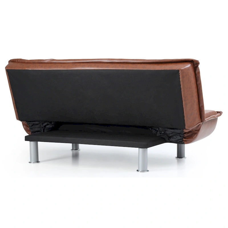 Faux Leather Sofa Bed
