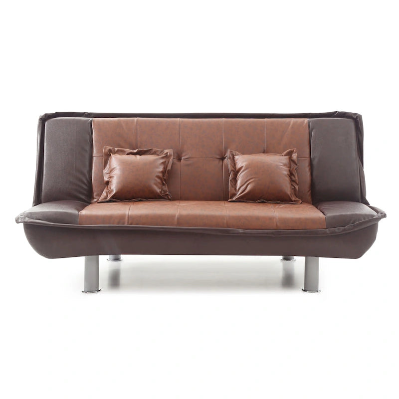 Faux Leather Sofa Bed