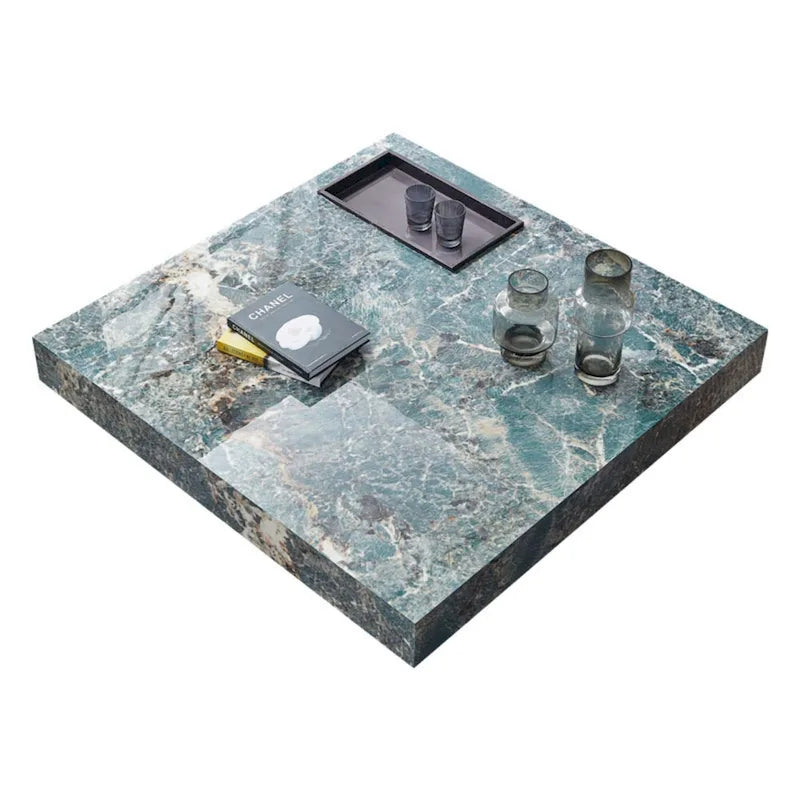 Table basse carrée en pierre frittée