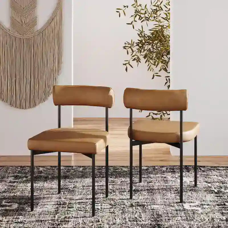 Tabouret de bar hauteur comptoir ou chaise de salle à manger avec dossier et coussin rembourré