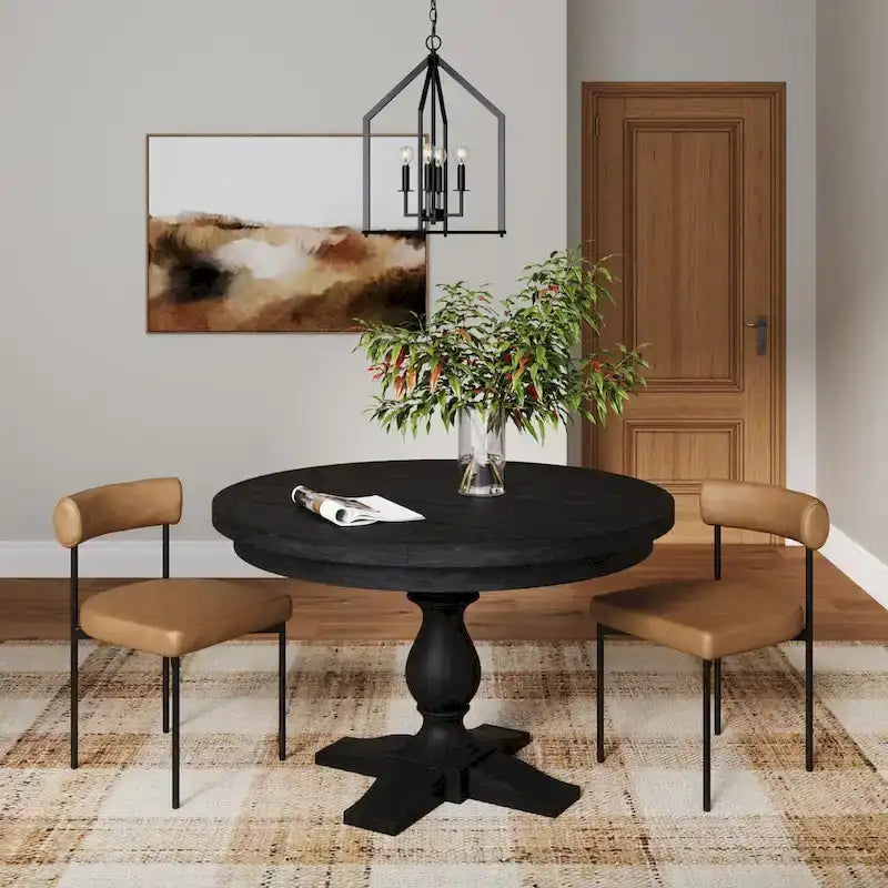 Tabouret de bar hauteur comptoir ou chaise de salle à manger avec dossier et coussin rembourré