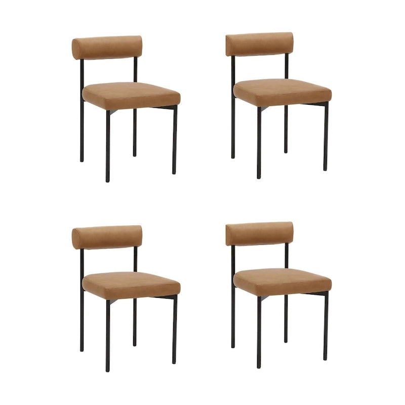 Tabouret de bar hauteur comptoir ou chaise de salle à manger avec dossier et coussin rembourré