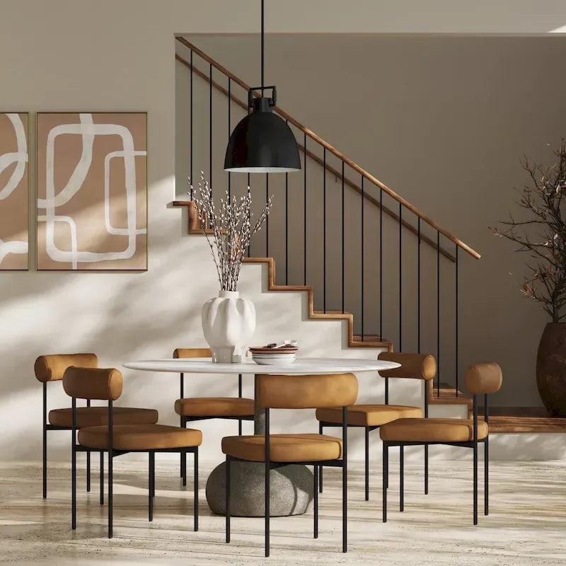 Tabouret de bar hauteur comptoir ou chaise de salle à manger avec dossier et coussin rembourré