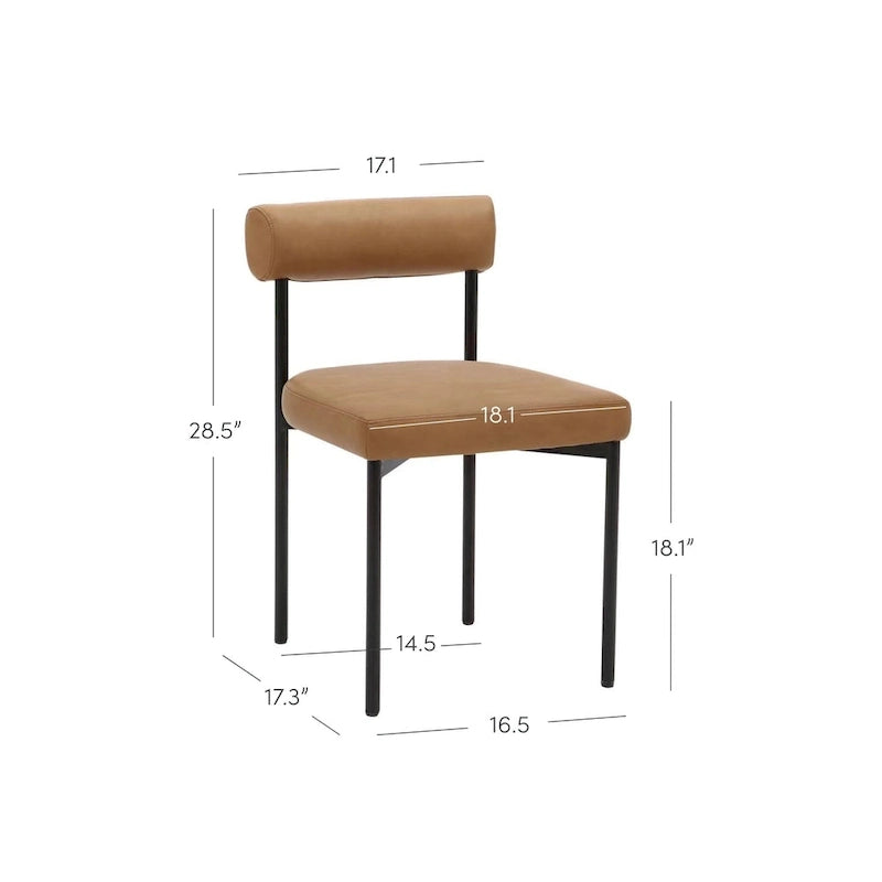 Tabouret de bar hauteur comptoir ou chaise de salle à manger avec dossier et coussin rembourré