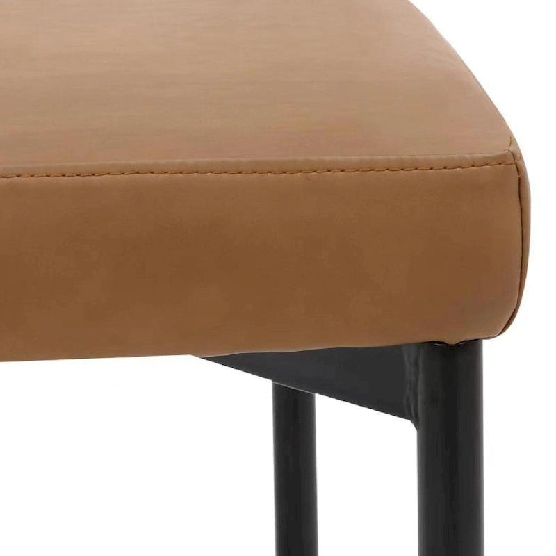 Tabouret de bar hauteur comptoir ou chaise de salle à manger avec dossier et coussin rembourré