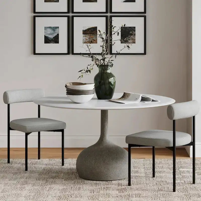 Tabouret de bar hauteur comptoir ou chaise de salle à manger avec dossier et coussin rembourré