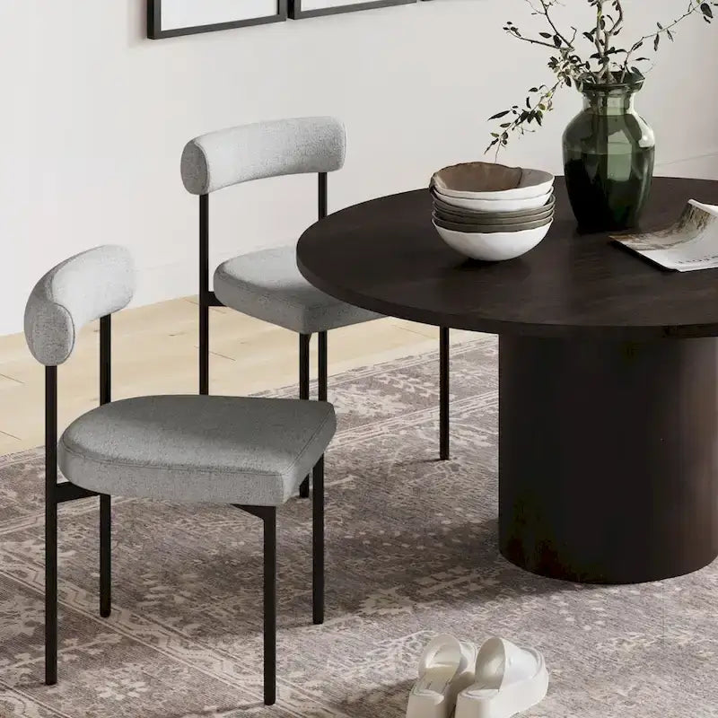 Tabouret de bar hauteur comptoir ou chaise de salle à manger avec dossier et coussin rembourré