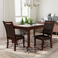Furniture of America Zita Modern Classic Espresso Leather Dining Chairs (Set of 2)