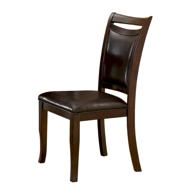 Chaises de salle à manger en cuir espresso « Modern Classic » (lot de 2)