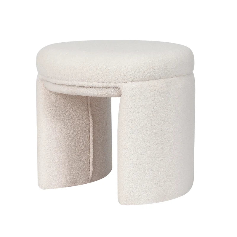 Pouf repose-pieds ottoman Teddy bas Coiffeuse