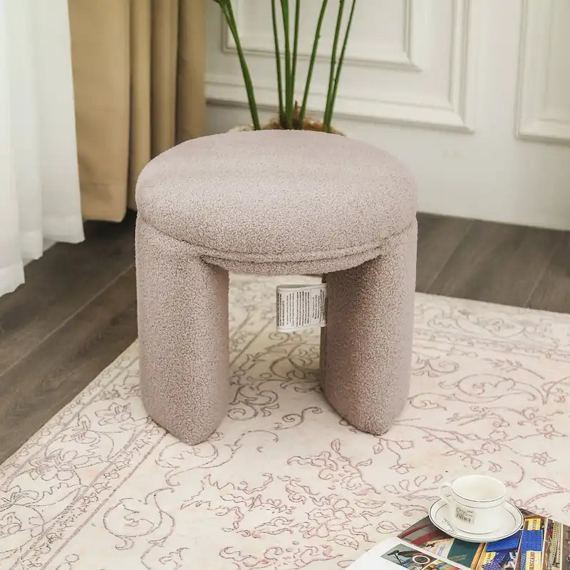 Pouf repose-pieds ottoman Teddy bas Coiffeuse