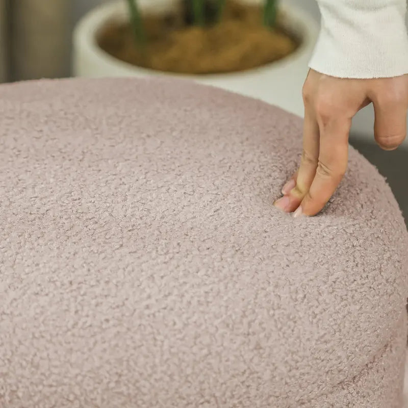 Pouf repose-pieds ottoman Teddy bas Coiffeuse