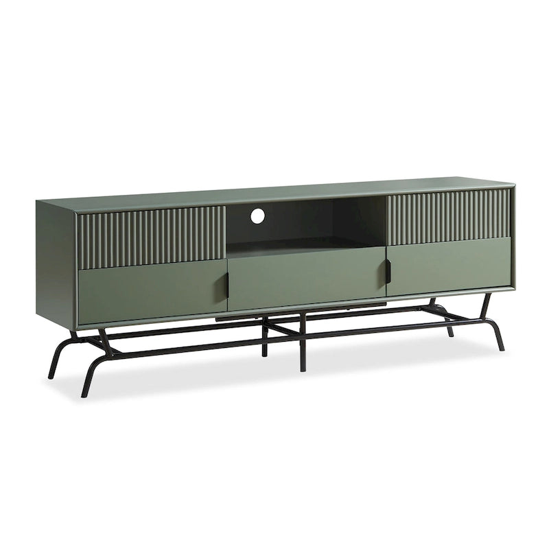 Modern 60-inch 3-Drawer Media Cabinet TV Stand with Cable Hole