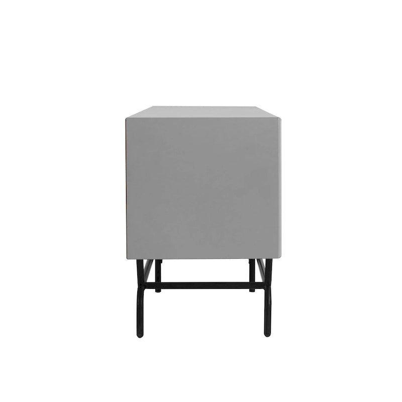 Modern 60-inch 3-Drawer Media Cabinet TV Stand with Cable Hole