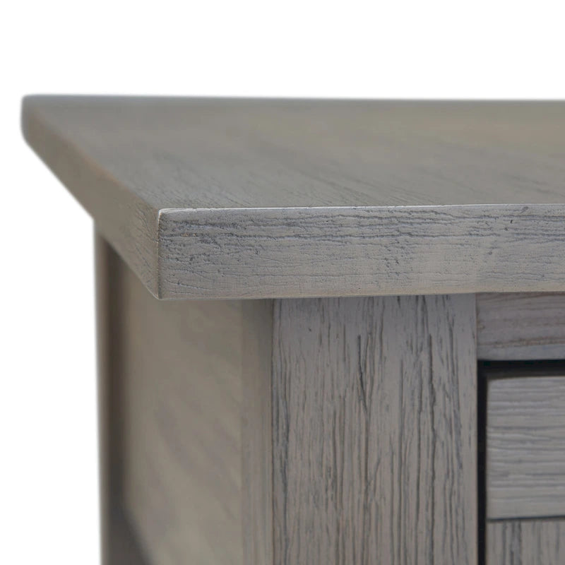 Table d'appoint étroite rectangulaire rustique en BOIS D'ACACIA MASSIF de 14 pouces de large - 14 L x 24 P x 20 H