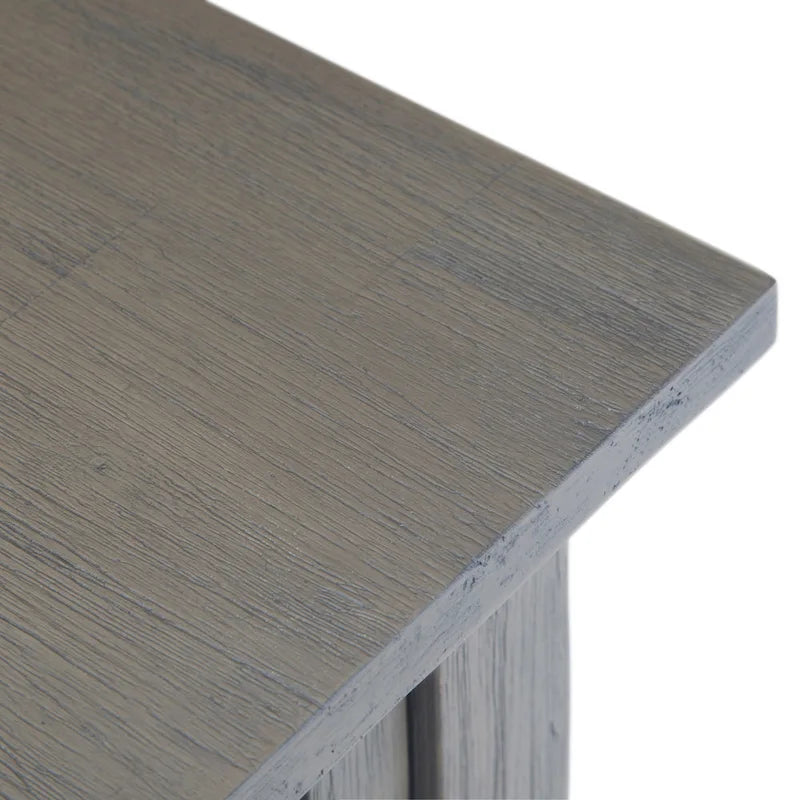 Table d'appoint étroite rectangulaire rustique en BOIS D'ACACIA MASSIF de 14 pouces de large - 14 L x 24 P x 20 H