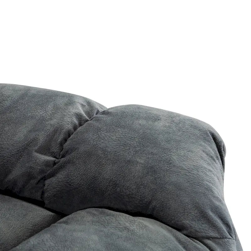 Fauteuil inclinable manuel en tissu et canapé simple