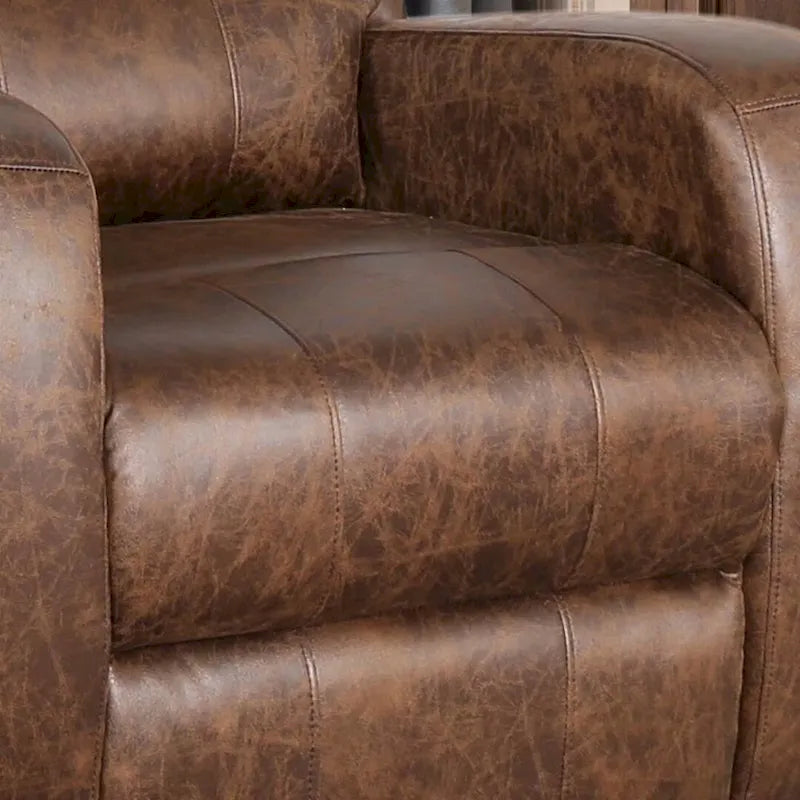 Fauteuil inclinable manuel en tissu et canapé simple