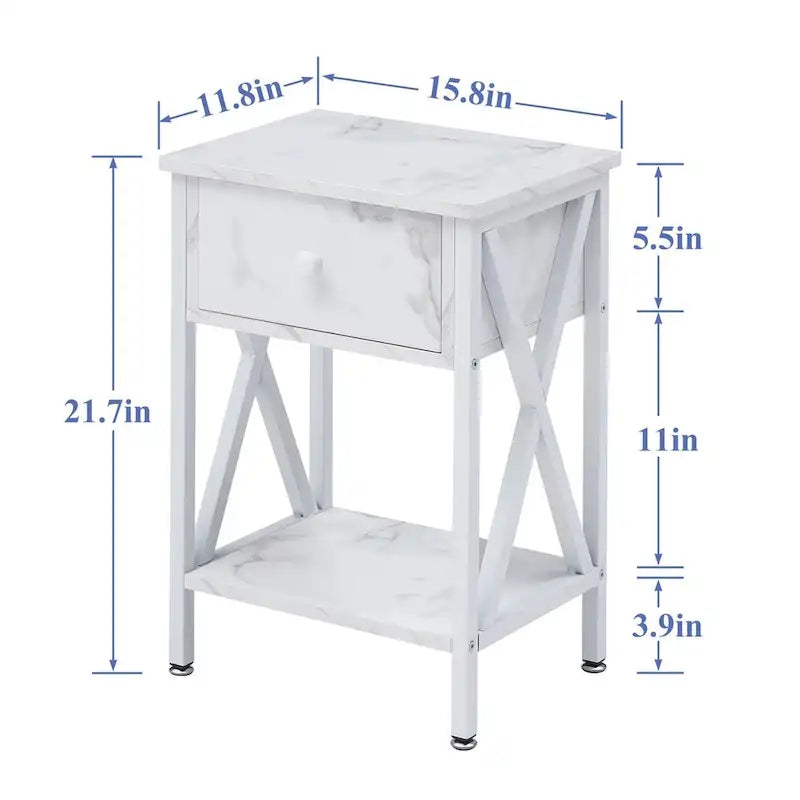 Ensemble moderne de 3 tables basses pour salon, incluant une table basse en bois et un ensemble de 2 tables d'appoint