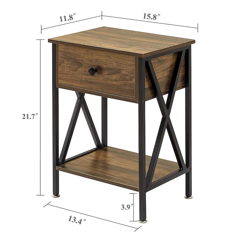 Ensemble moderne de 3 tables basses pour salon, incluant une table basse en bois et un ensemble de 2 tables d'appoint