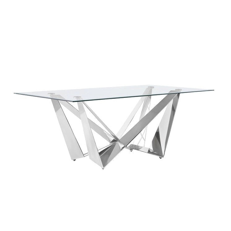Table à manger en verre