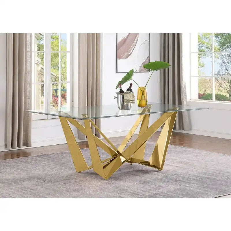 Table à manger en verre