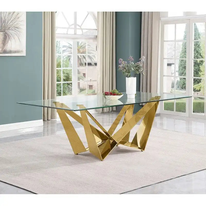 Table à manger en verre