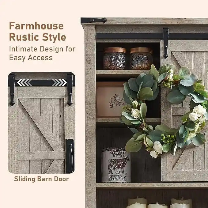 Meuble de rangement de style ferme au-dessus des toilettes, armoire au-dessus des toilettes