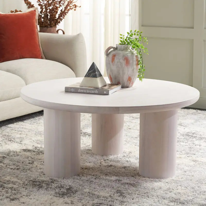 Table basse ronde à 3 pieds - 40Lx40Px18H
